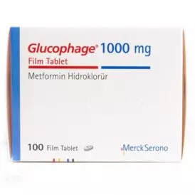 Glucophage (Metformin) Merck 1000mg, 100tab (INT)